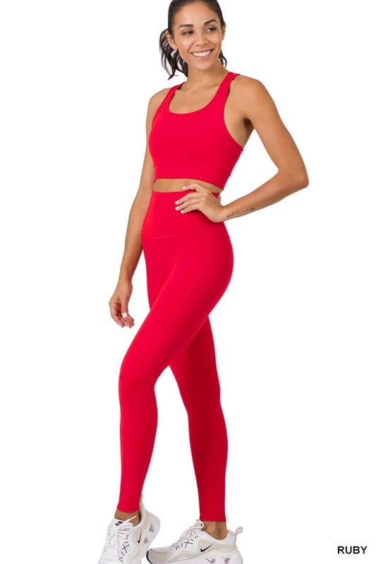 The Self Love Vibe Athletic Tank and Legging Set