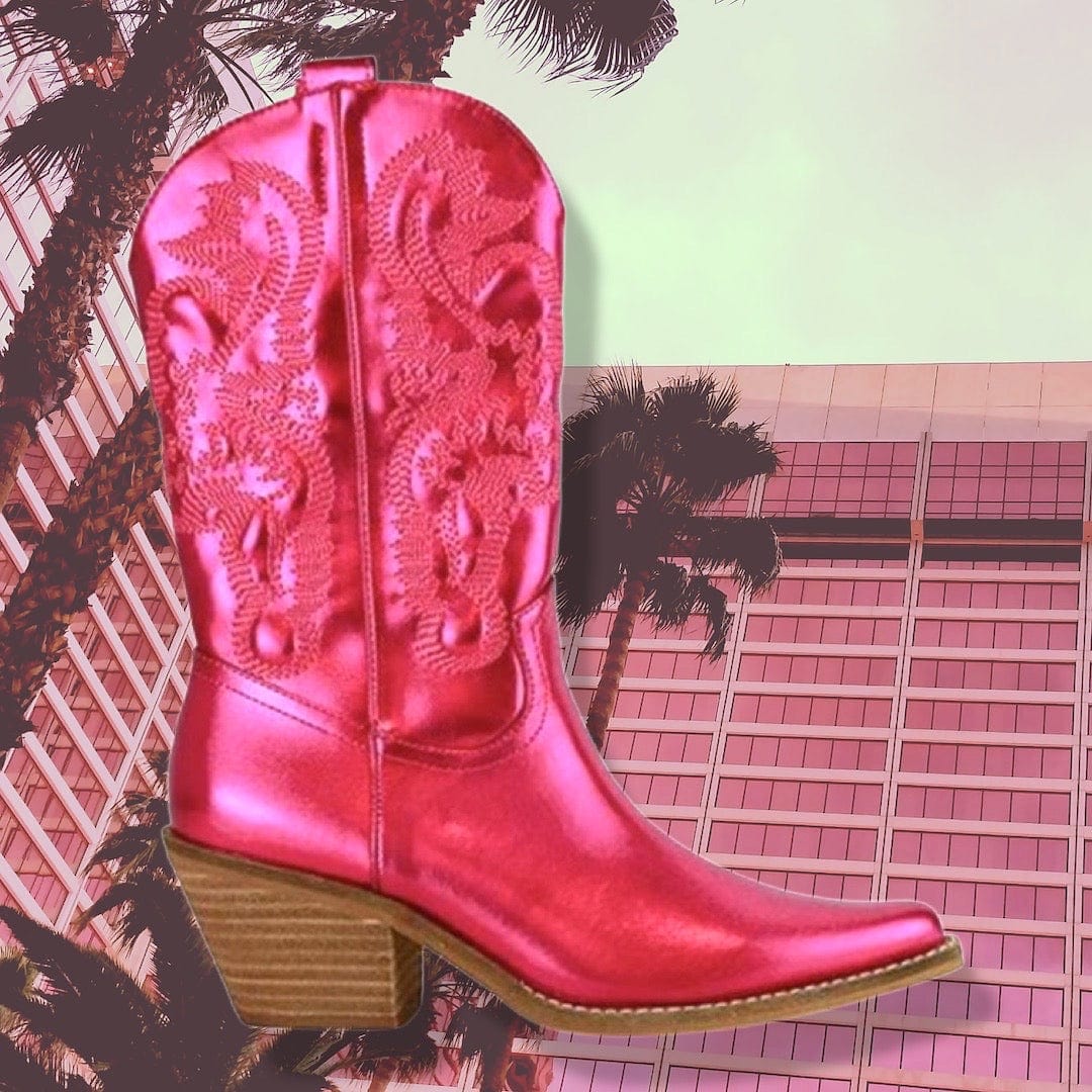 Vegas Pink Cowgirl Boot